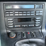 E36 HVAC square adapter installed - centre stack