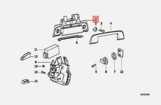 BMW E34 & E36 Exterior Door Handles - Alpina